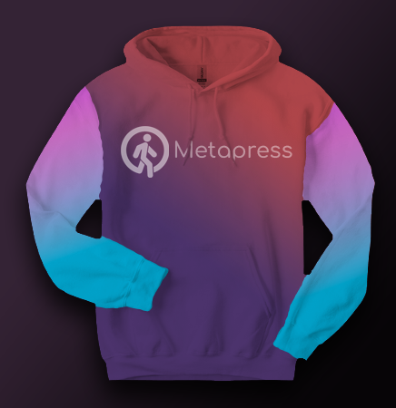 Metapress Gradient Burst Hoodie